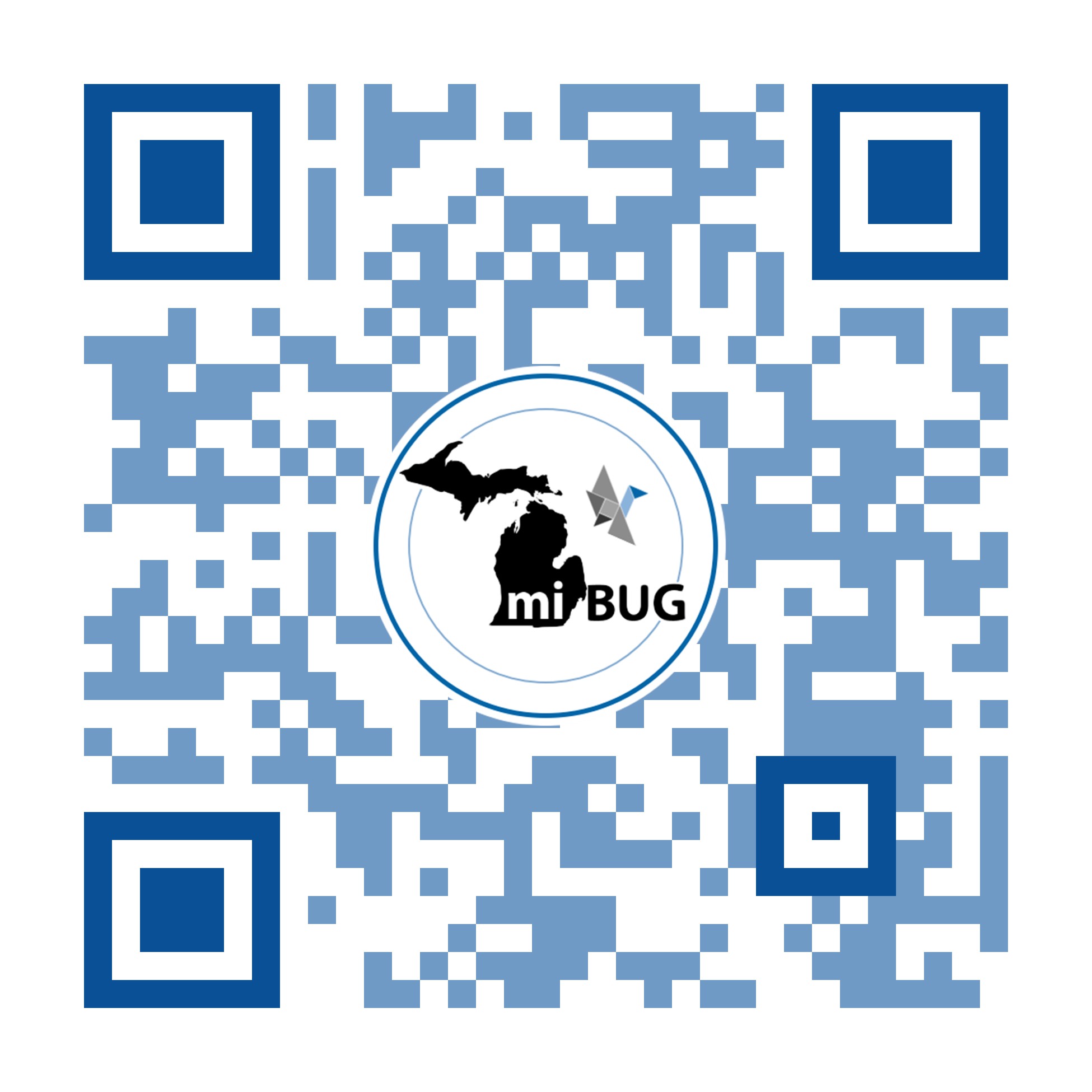 QR code for the miBUG mobile app